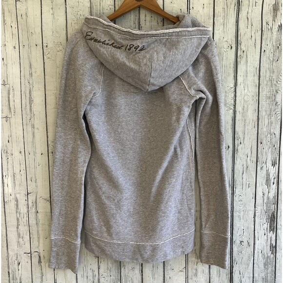 Vintage Y2K Abercrombie Fitch Womens Sweatshirt Hoodie Size M Embroidered V-Neck - Picture 6 of 13